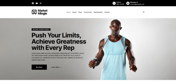 Фитнес уебсайт