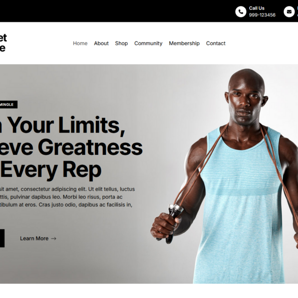 Фитнес уебсайт