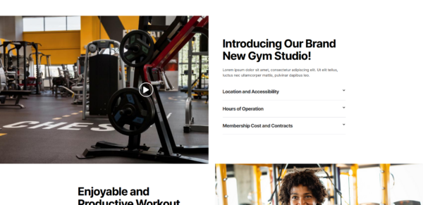 Фитнес уебсайт